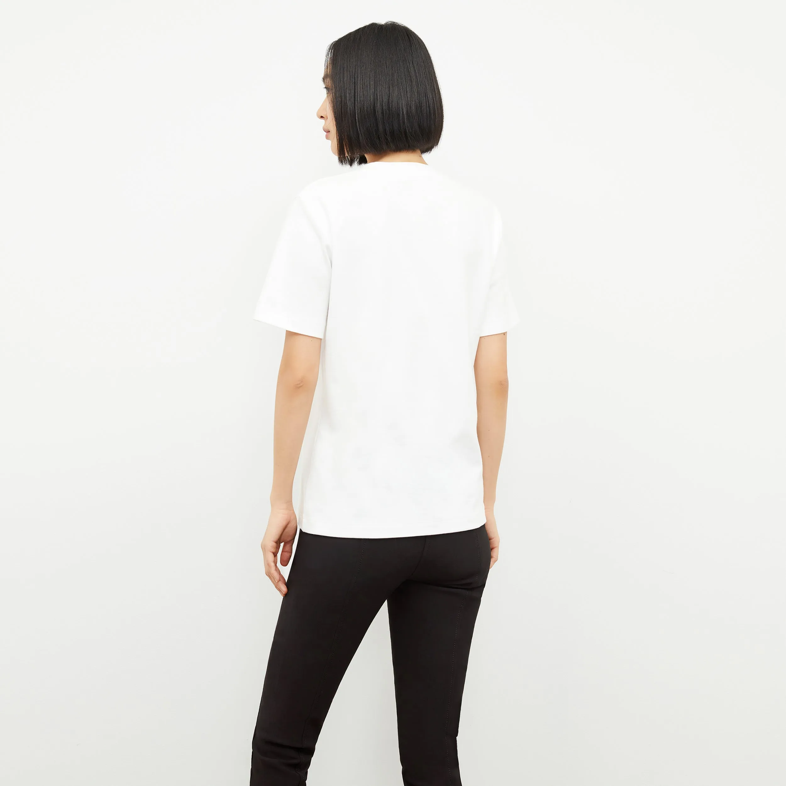 10-Year Anniversary Leslie T-Shirt - Embroidered Pima Cotton :: White