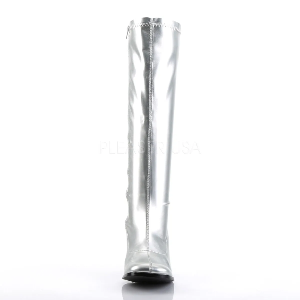 3 Inch Heel GOGO-300 Silver Pu