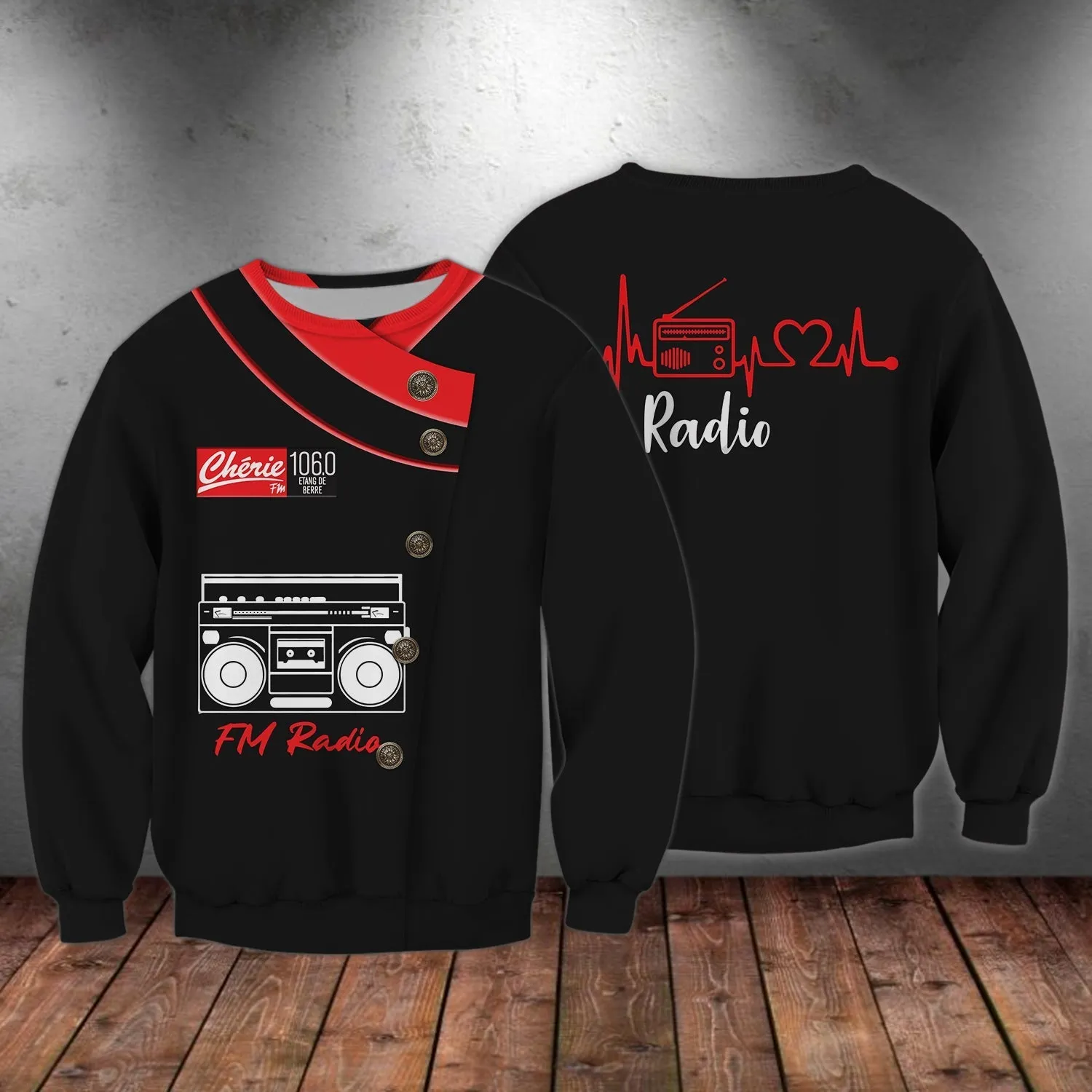 3D All Over Printed Fm Radio Shirt Men Women Love Radio Shirts