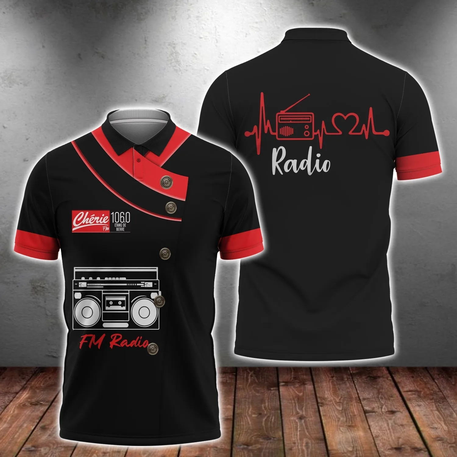 3D All Over Printed Fm Radio Shirt Men Women Love Radio Shirts