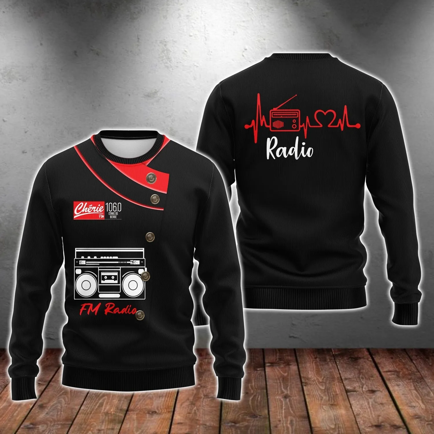 3D All Over Printed Fm Radio Shirt Men Women Love Radio Shirts