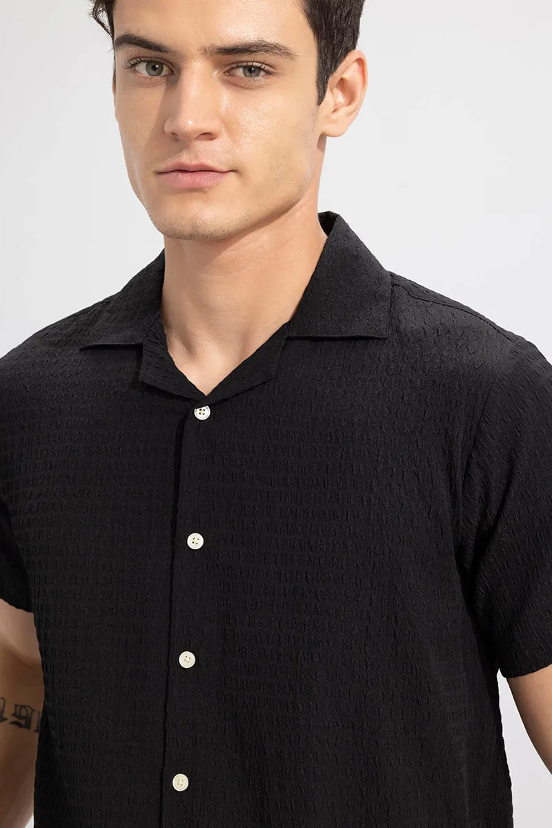 Absolute Seer Sucker Black Shirt