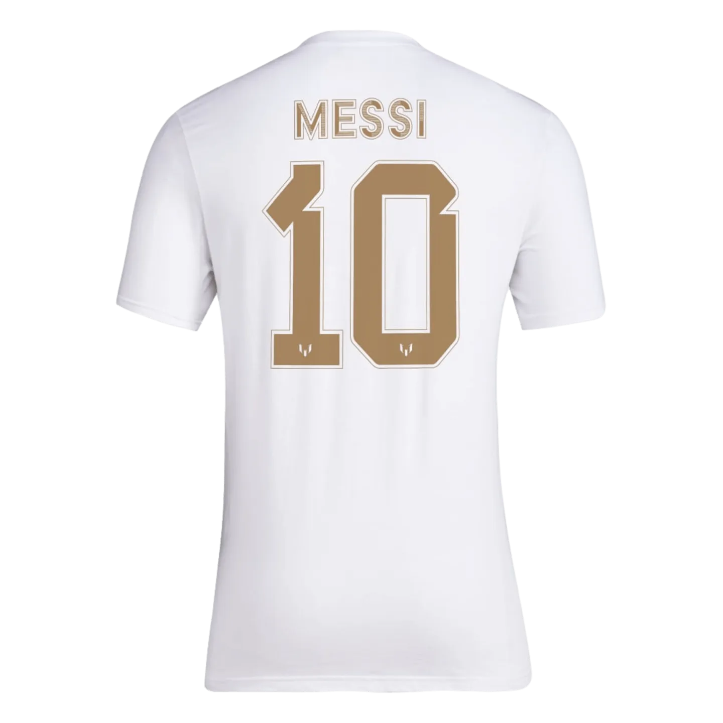 Adidas Messi Gold Name and Number Tee