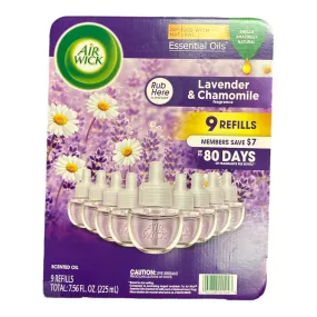 Air Wick Scented Oil Air Freshener Refills, 9 ct. - Lavender and Chamomile