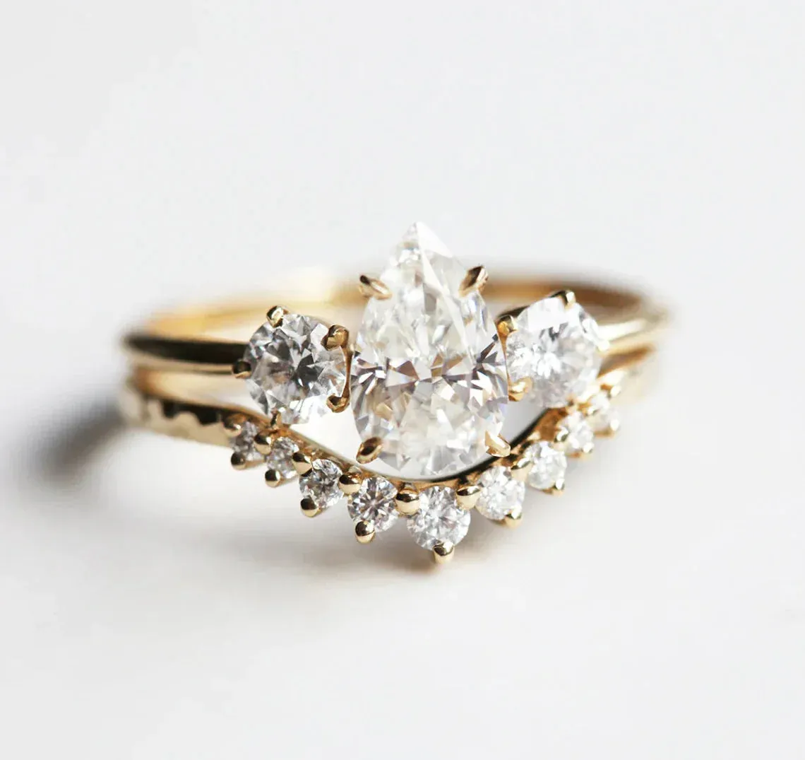 Alisa Pear Moissanite Ring