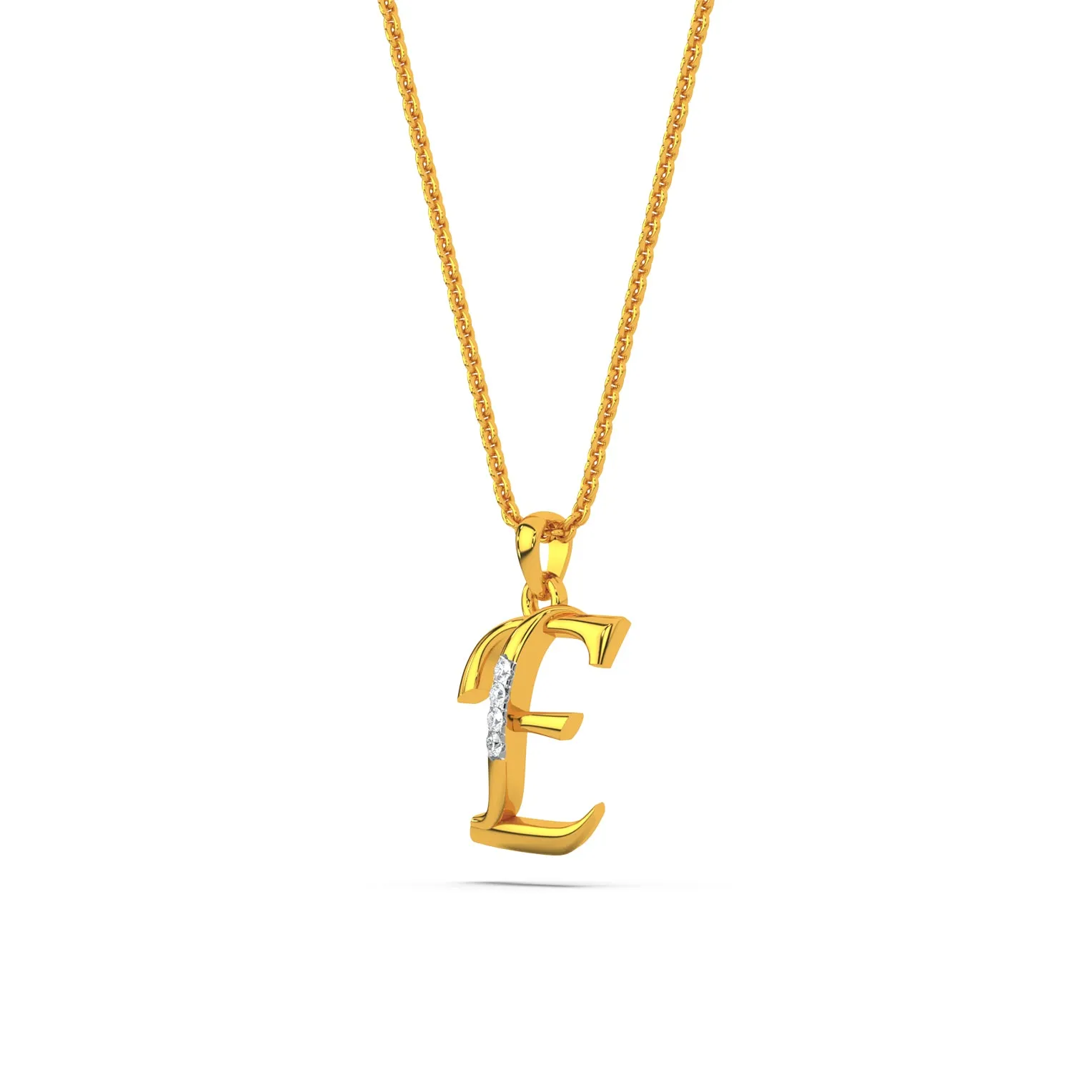 Alphabet E  Unisex Pendant