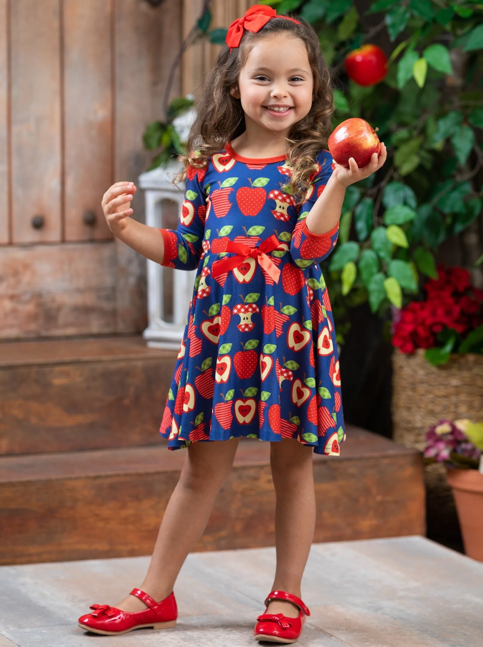 Apples For Days Skater Dress