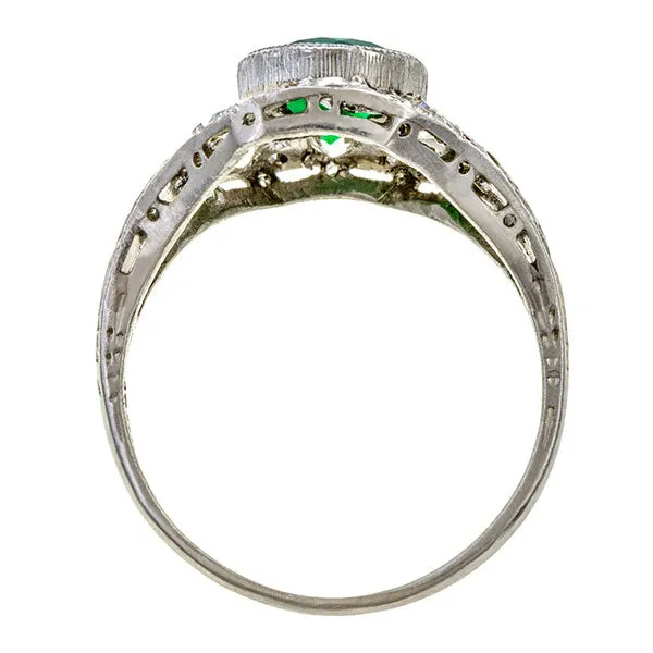 Art Deco Emerald Ring, 1.01ct.