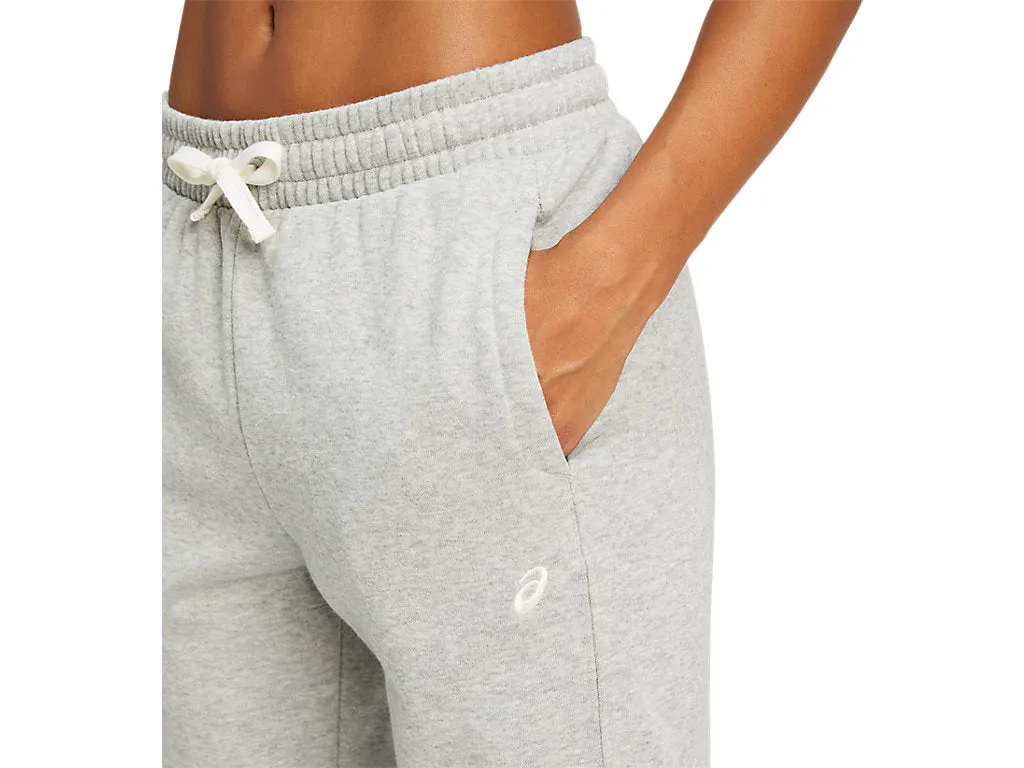 ASICS WOMEN'S FLEECE GREY TRACKPANTS