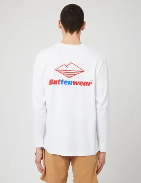 Battenwear 10th Anniversary Team Long Sleeve T-Shirt - White