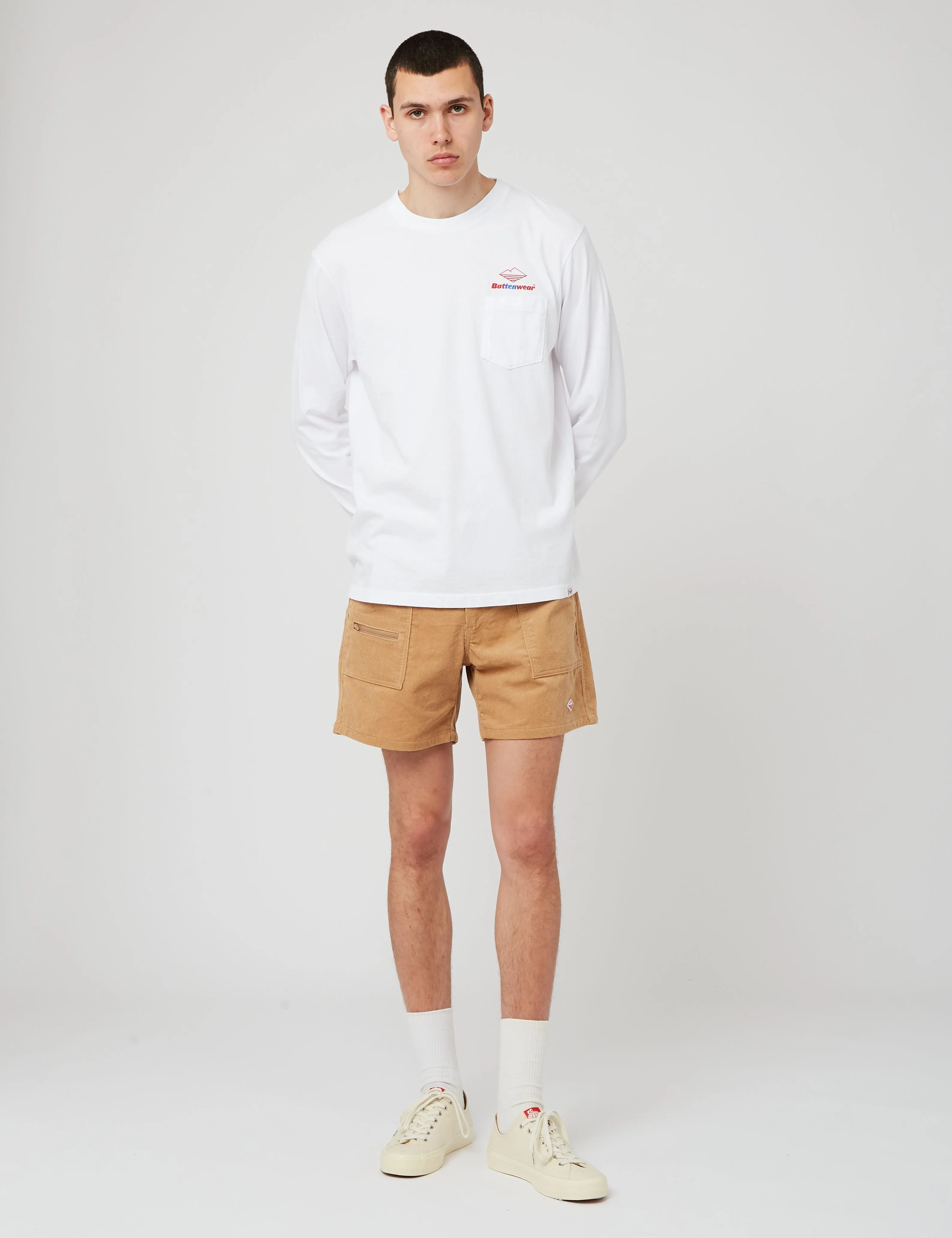 Battenwear 10th Anniversary Team Long Sleeve T-Shirt - White