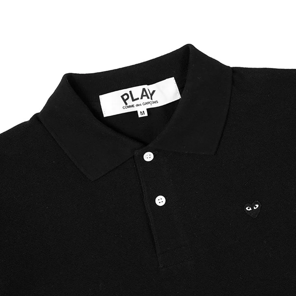 Black Heart Polo Shirt - Black