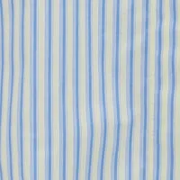 Button Detail Cropped Shirt In Chamomile Blue Stripe