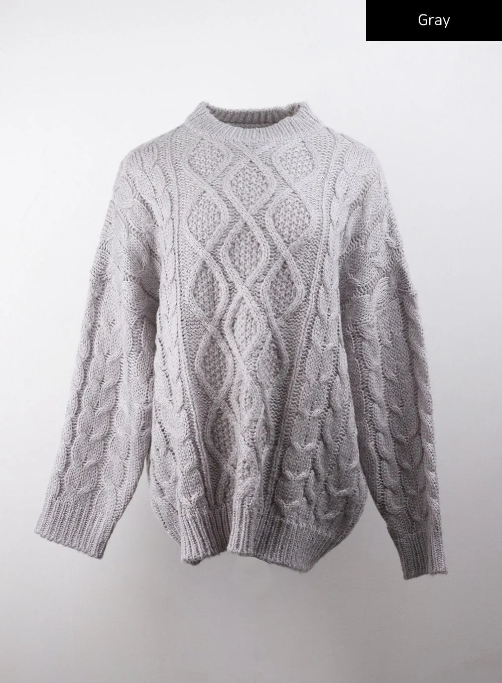 Cable Knit Sweater Mini Dress CJ405