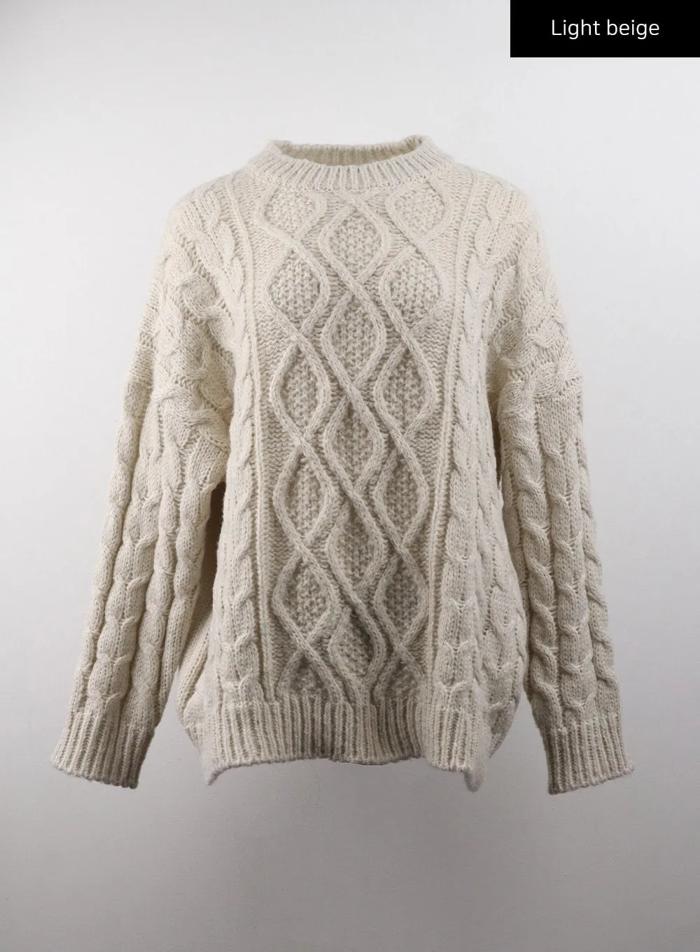 Cable Knit Sweater Mini Dress CJ405