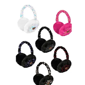 C.C Faux Fur Sequin Earmuff