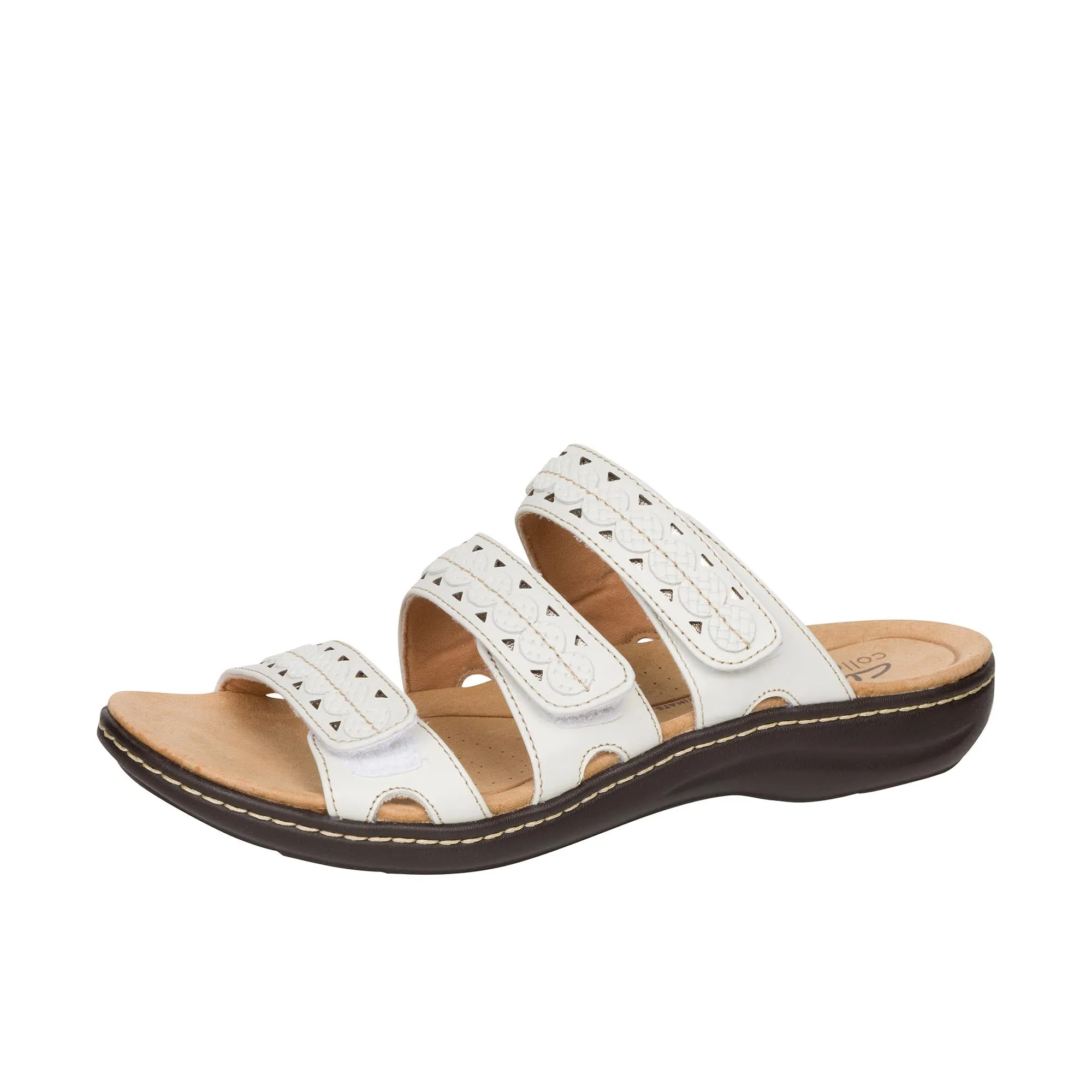 Clarks Womens Laurieann Cove  White Leather