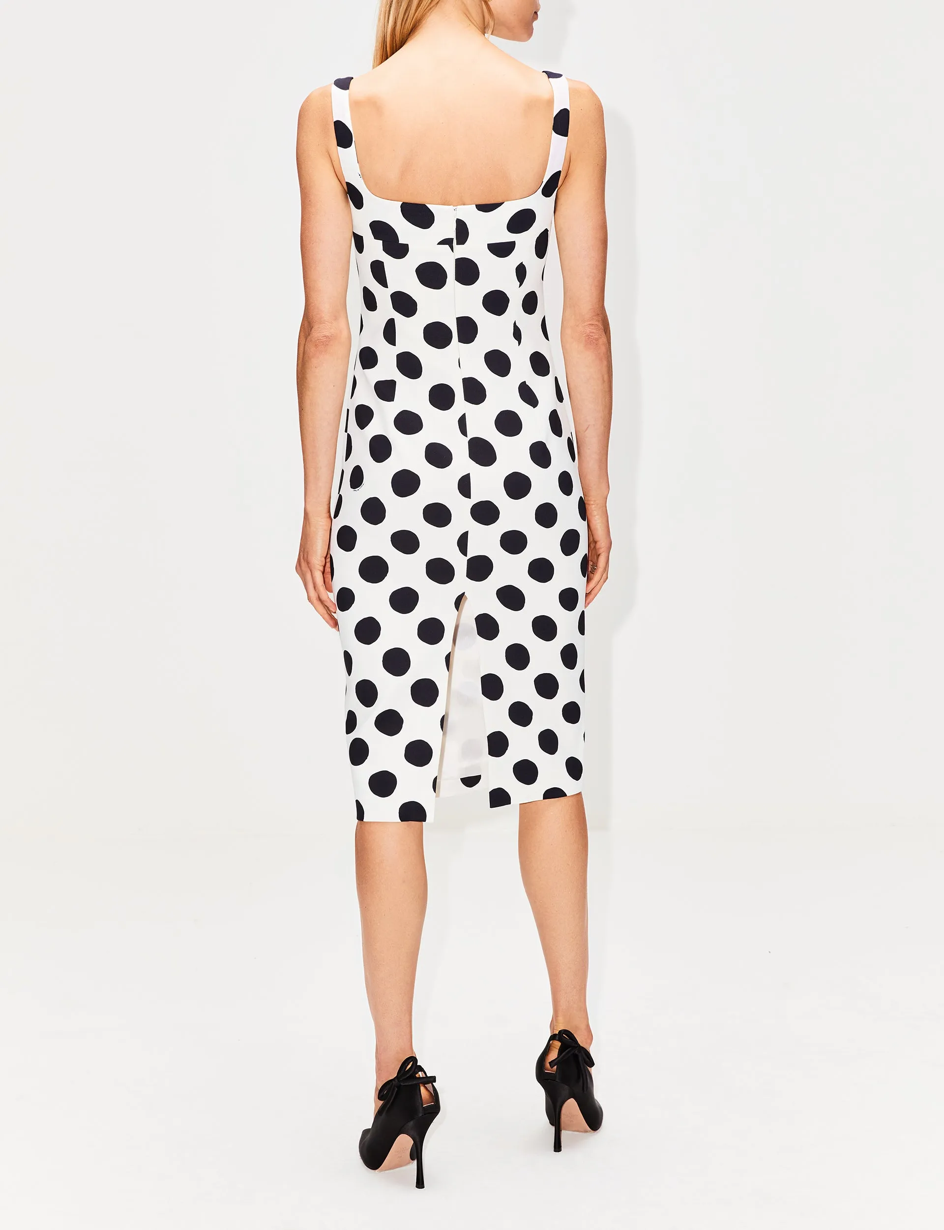 Dotted Slim Tank Dress