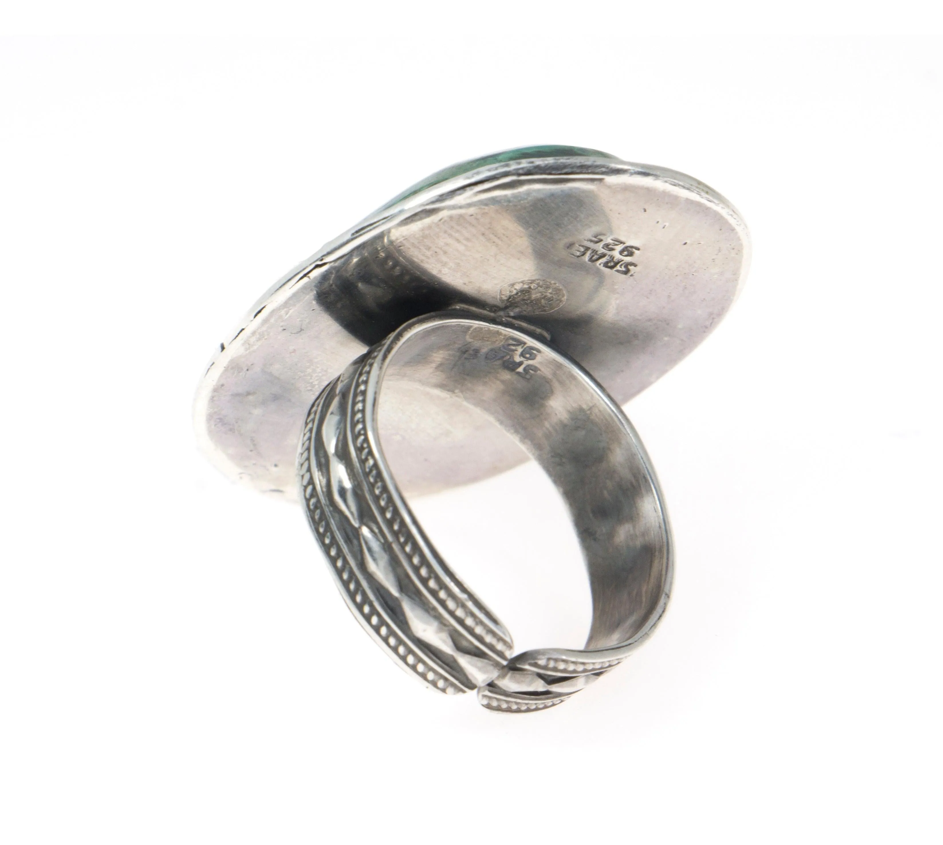 Eilat Stone Ring in 925 Sterling Silver #6