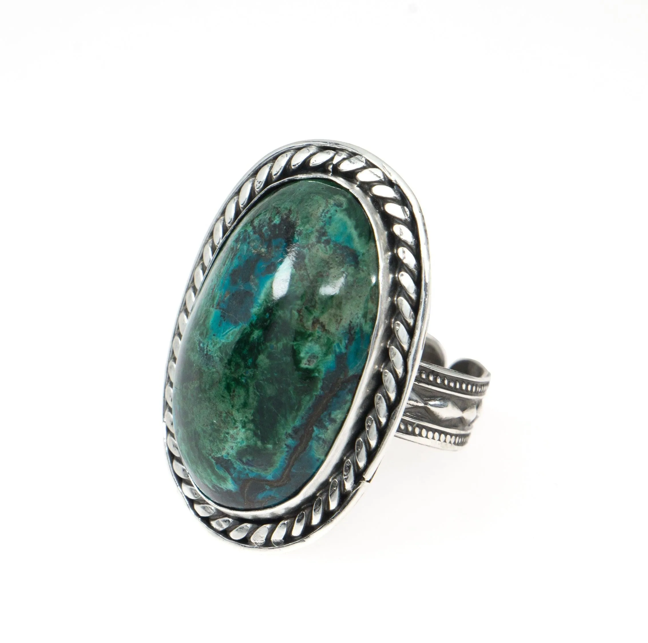 Eilat Stone Ring in 925 Sterling Silver #6