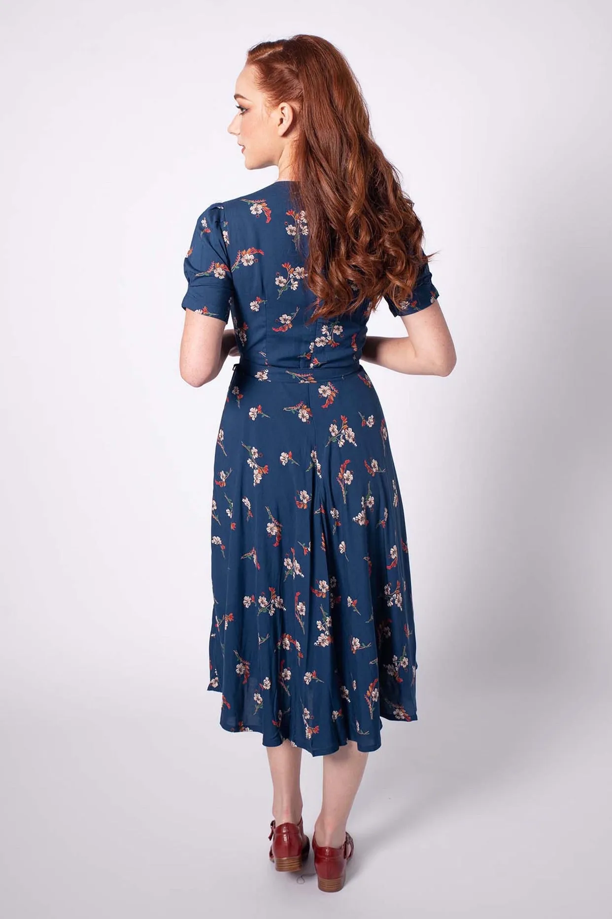 Ginger Teal Cherry Blossom Dress