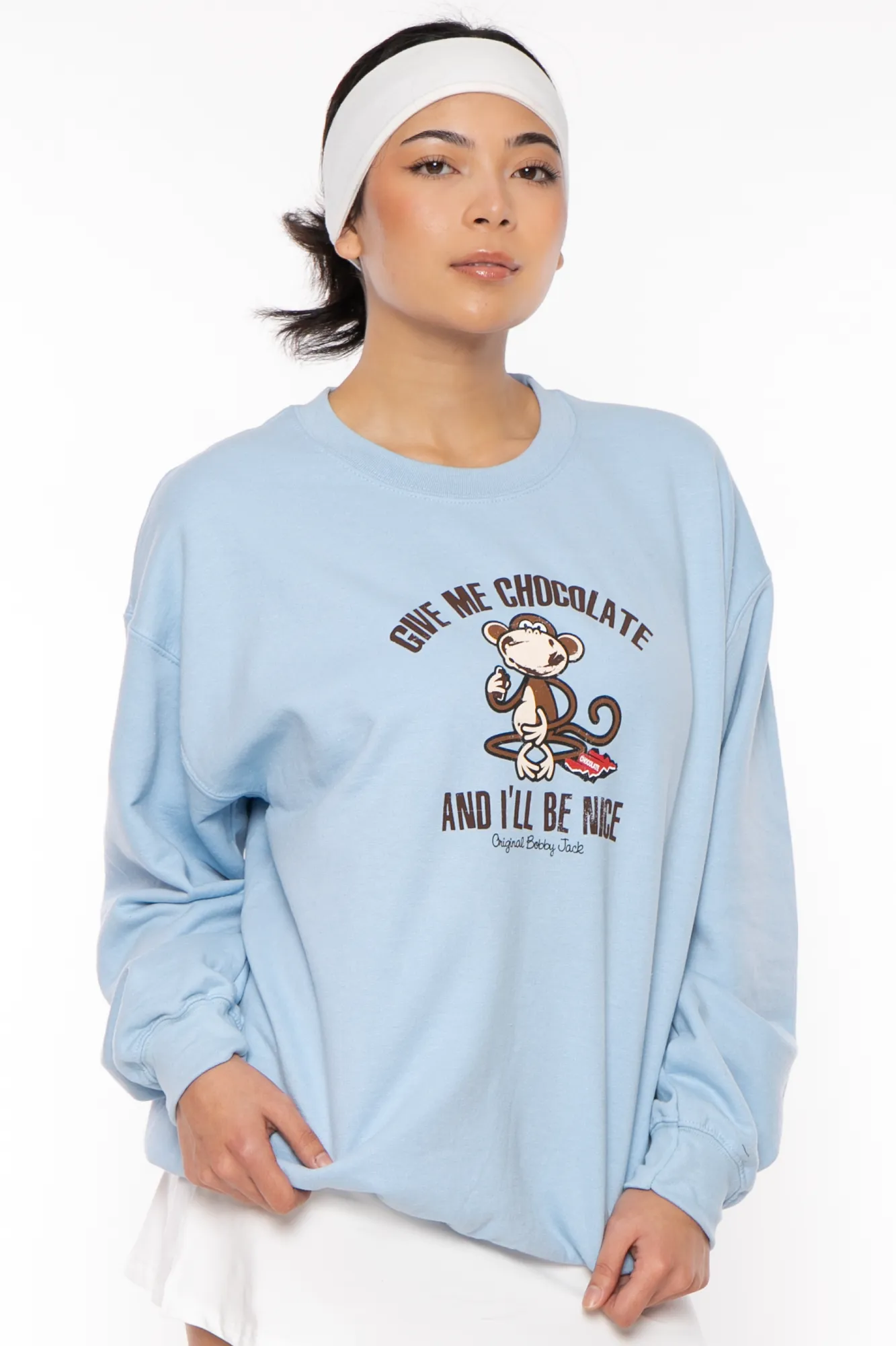 Give Me Chocolate - Bobby Jack Crew Sweatshirt - Blue