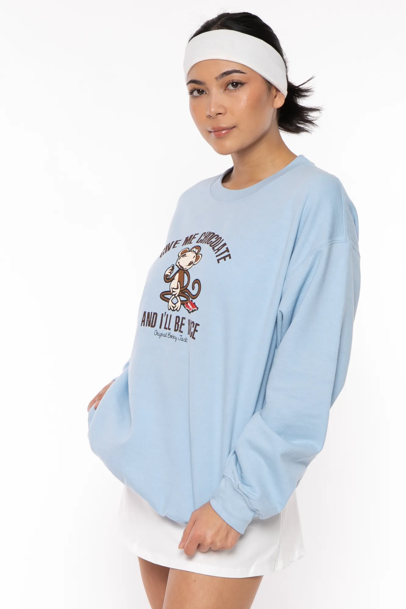 Give Me Chocolate - Bobby Jack Crew Sweatshirt - Blue