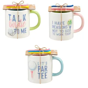 Golf Mug & Tee Set