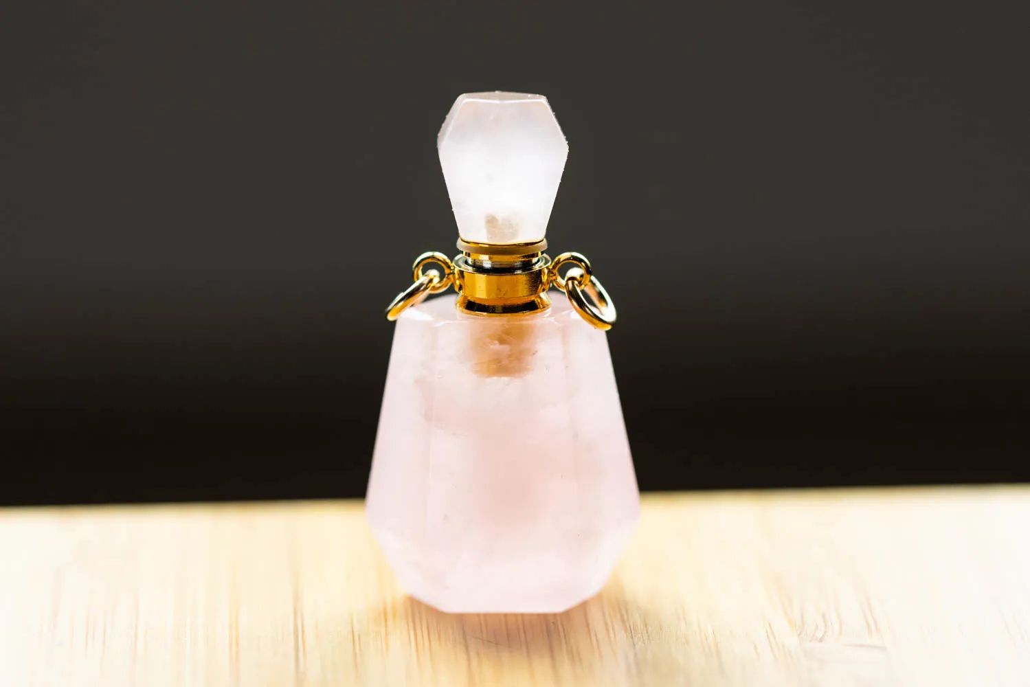 Handcut Gemstone Bottle Pendant for Ashes