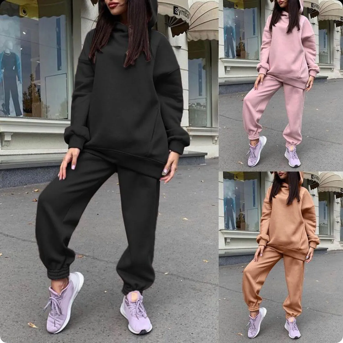 Hooded Winter Tracksuit Set