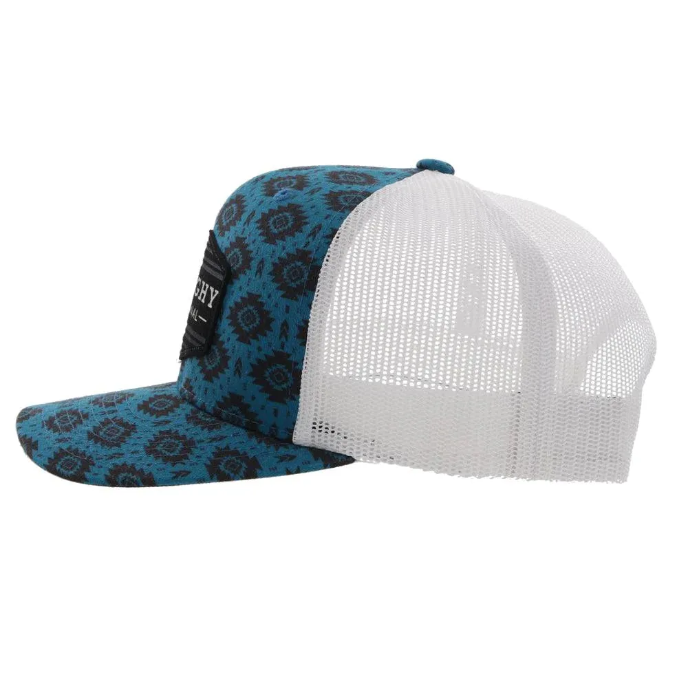 HOOEY TRIBE ROUGHY BLUE/WHITE HAT