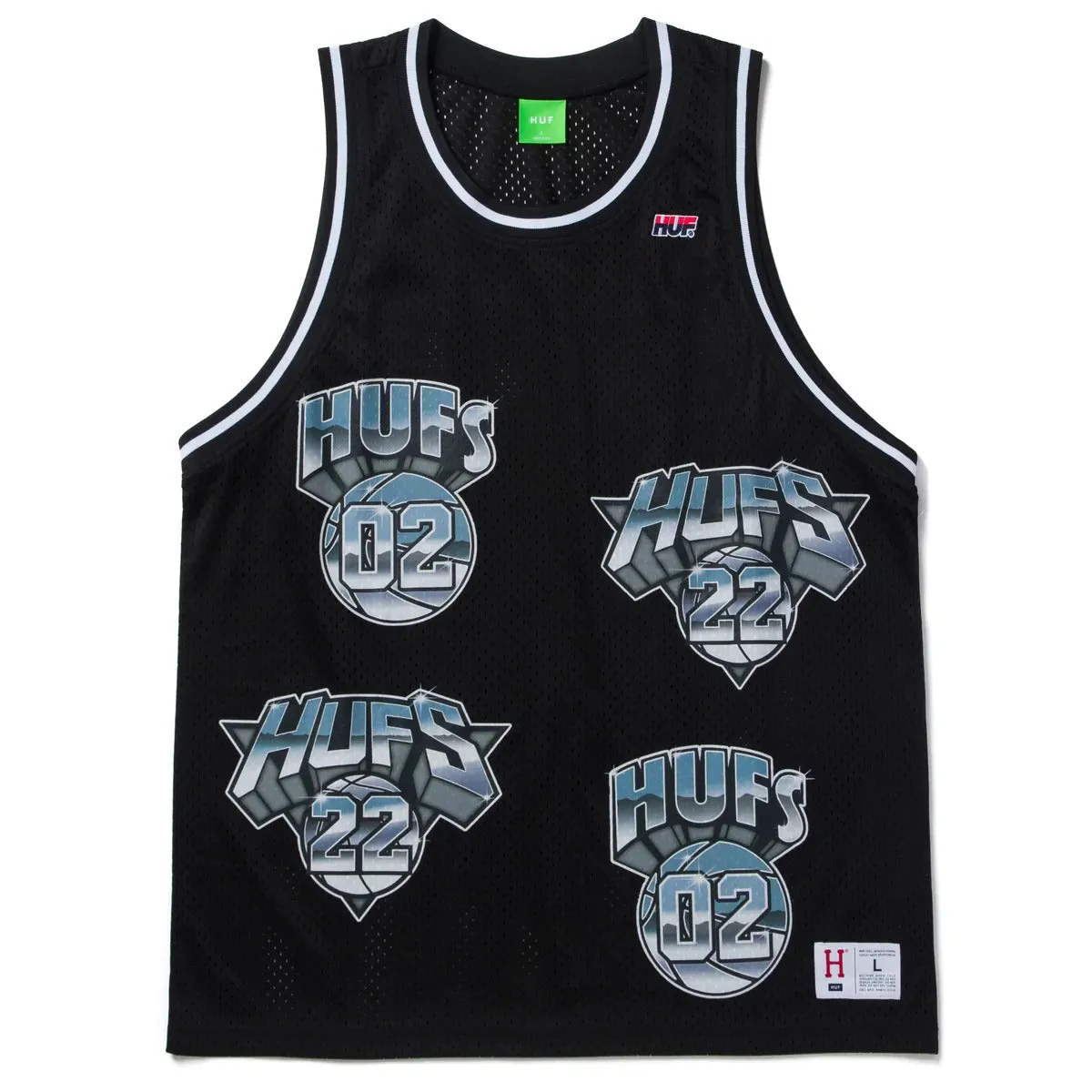 Huf Men Basketball Jersey Black KN00354-BLK