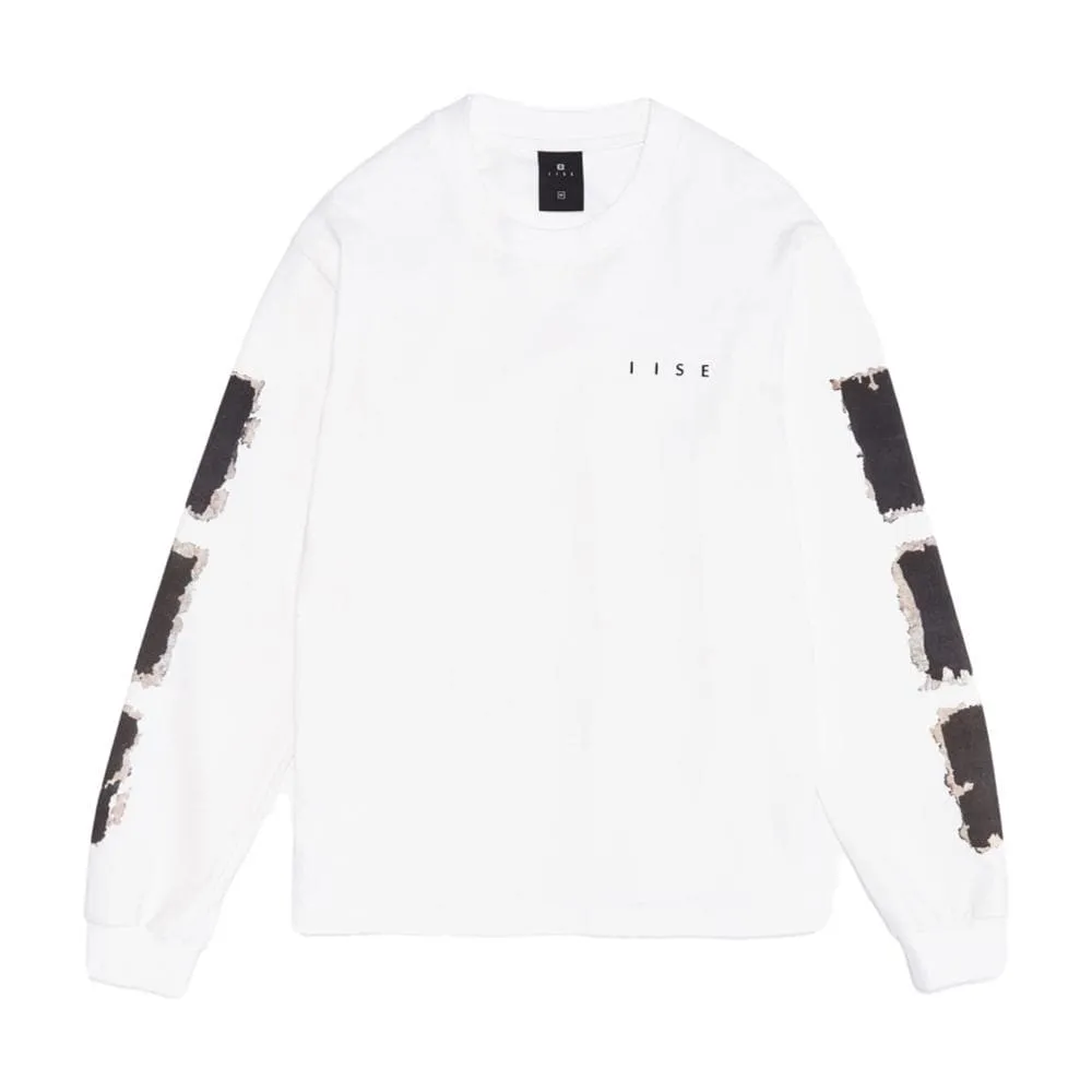 IISE BURNT HANJI LONG SLEEVE-WHITE