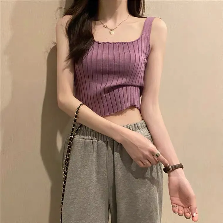 INS HOT GIRL KNIT SLING VEST BY90013