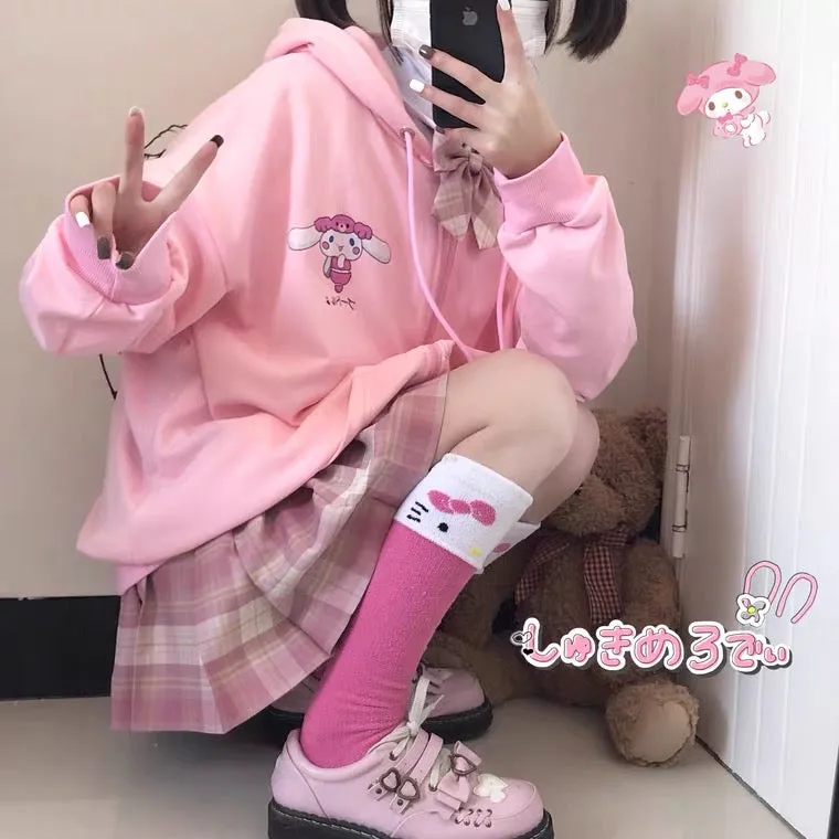 JAPANESE CUTE PASTEL PINK SANRIO COAT BY90125