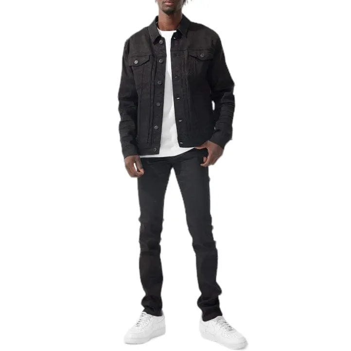 Jordan Craig Gaucho Denim Trucker Jacket (Black) JJ1152