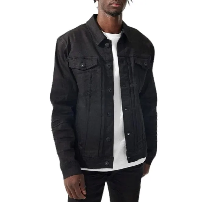 Jordan Craig Gaucho Denim Trucker Jacket (Black) JJ1152