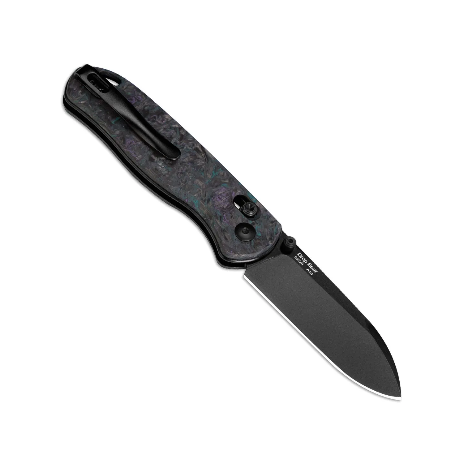 Kizer Drop Bear S35VN Blade Clutch Lock Fatcarbon Handle Ki3619A4 (2.95 Black)