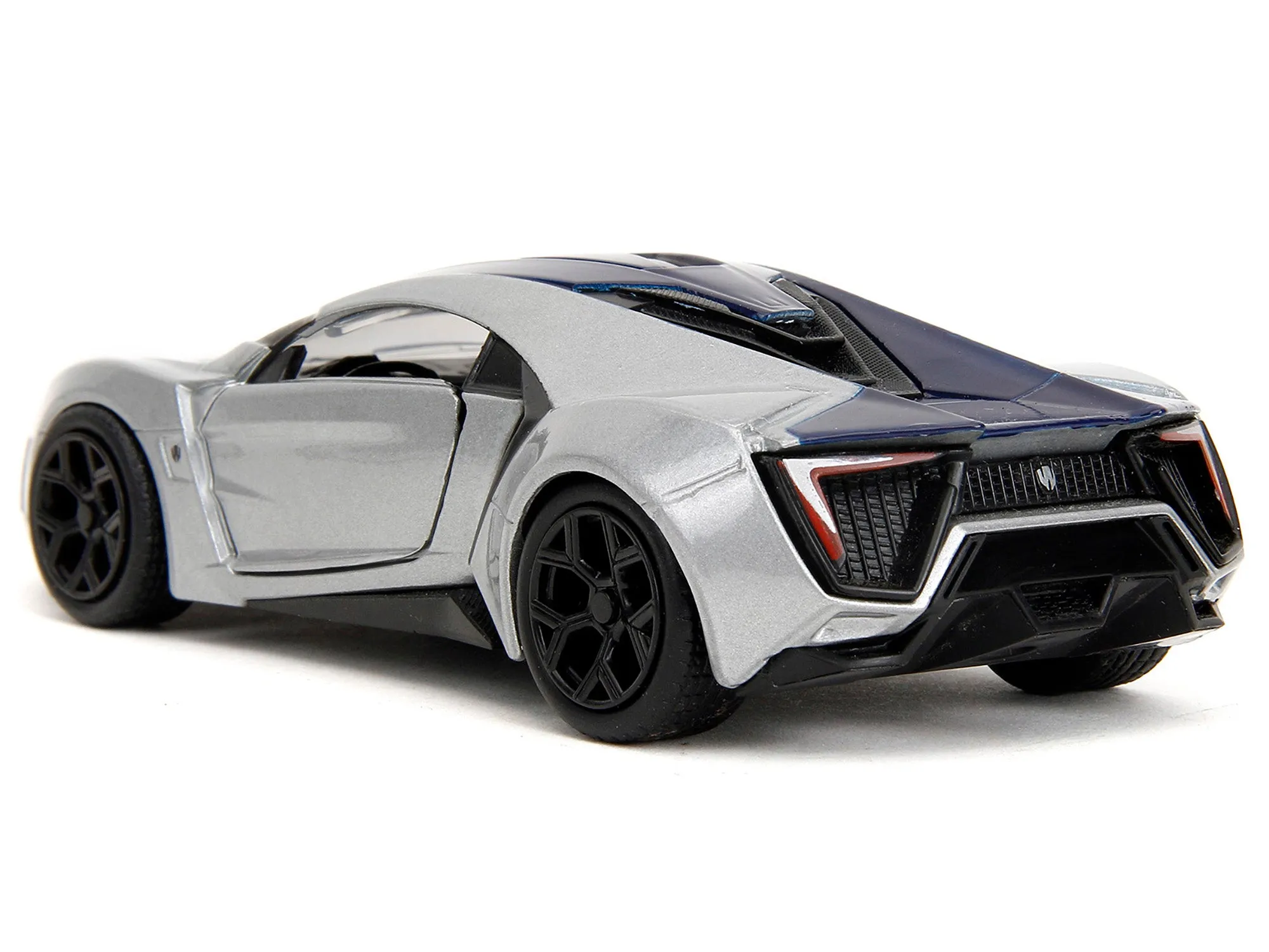 Lykan Hypersport Silver Metallic and Purple Pink Slips Series 1/32 Diecast Model Car by Jada