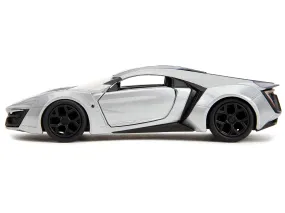 Lykan Hypersport Silver Metallic and Purple Pink Slips Series 1/32 Diecast Model Car by Jada