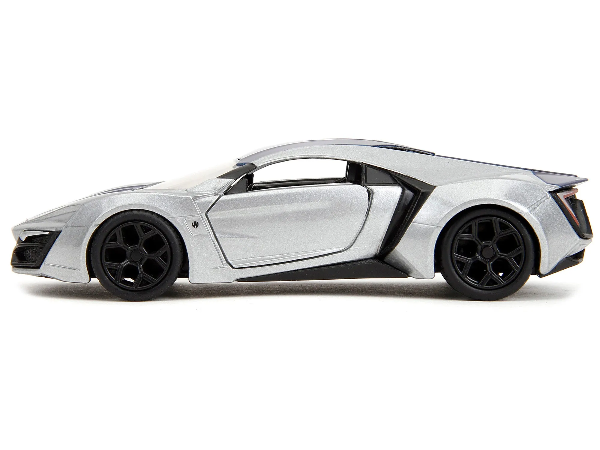 Lykan Hypersport Silver Metallic and Purple Pink Slips Series 1/32 Diecast Model Car by Jada