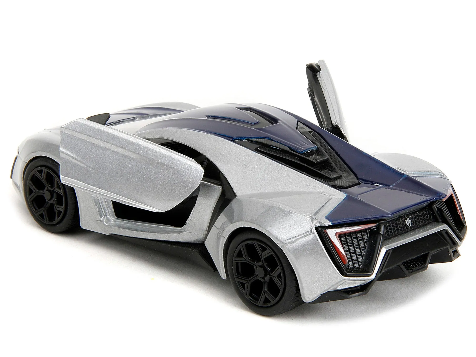 Lykan Hypersport Silver Metallic and Purple Pink Slips Series 1/32 Diecast Model Car by Jada