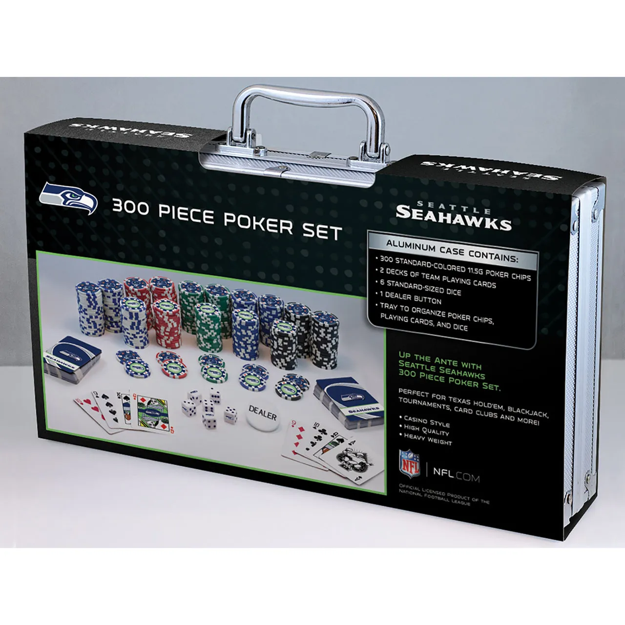 Master Pieces Seattle Seahawks 300 piece Poker Set