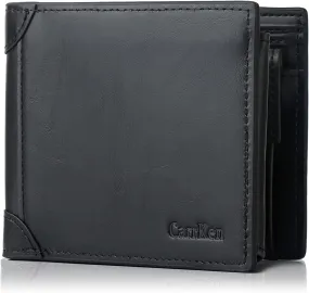 Mens Wallet Super Large Capacity Bifold RFID Blocking