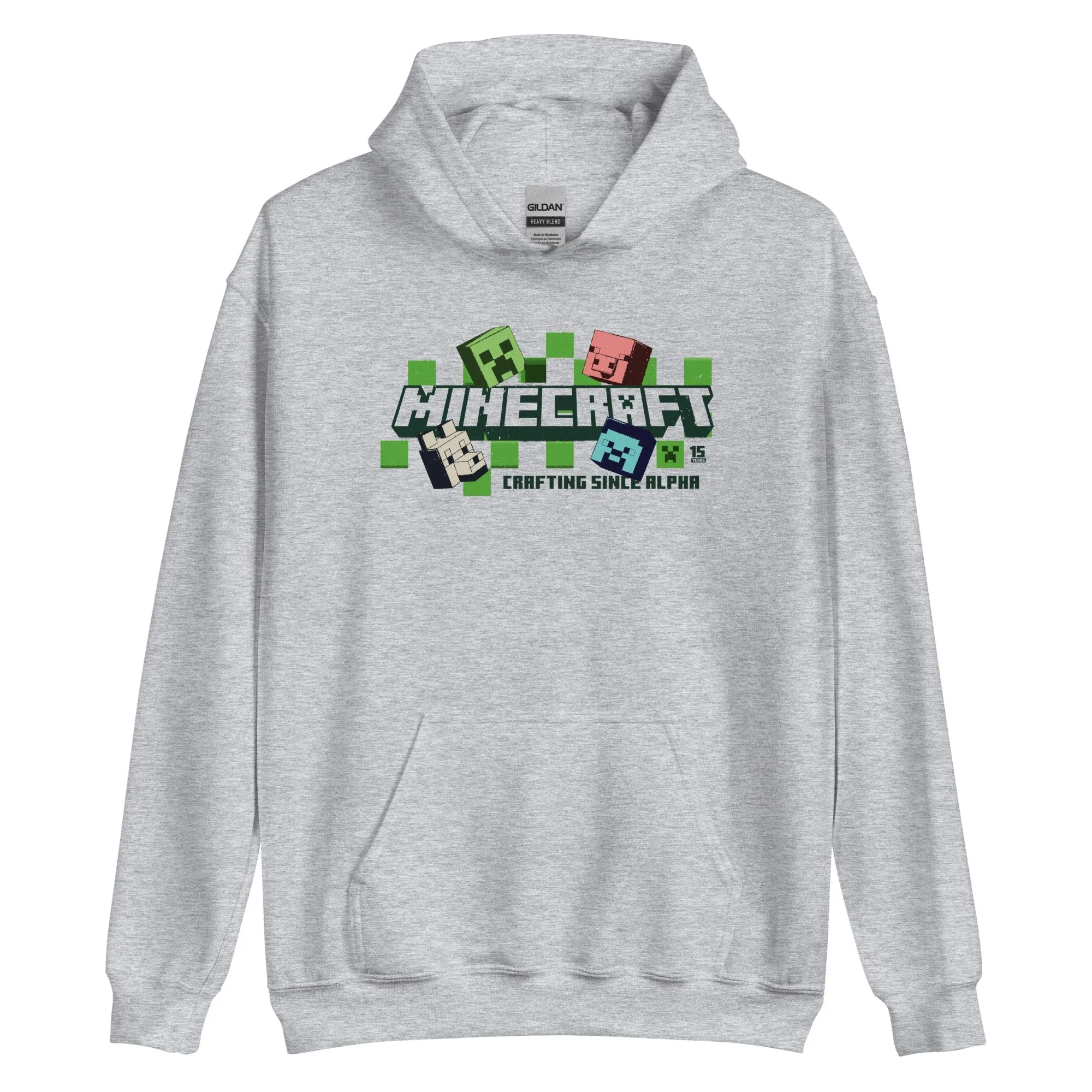 Minecraft 15th Anniversary Crafting Since Alpha Adult Hoodie