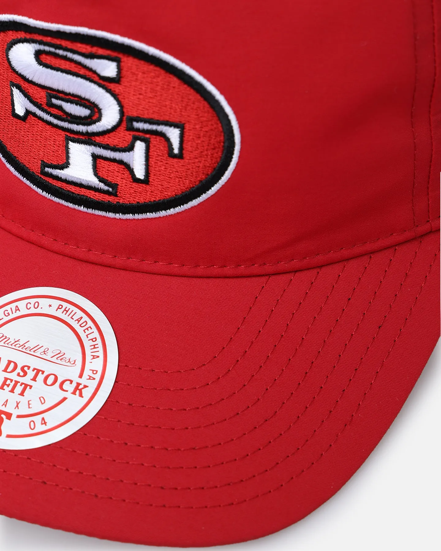 Mitchell & Ness San Francisco 49ers Retro Matte Nylon Origins Snapback Red