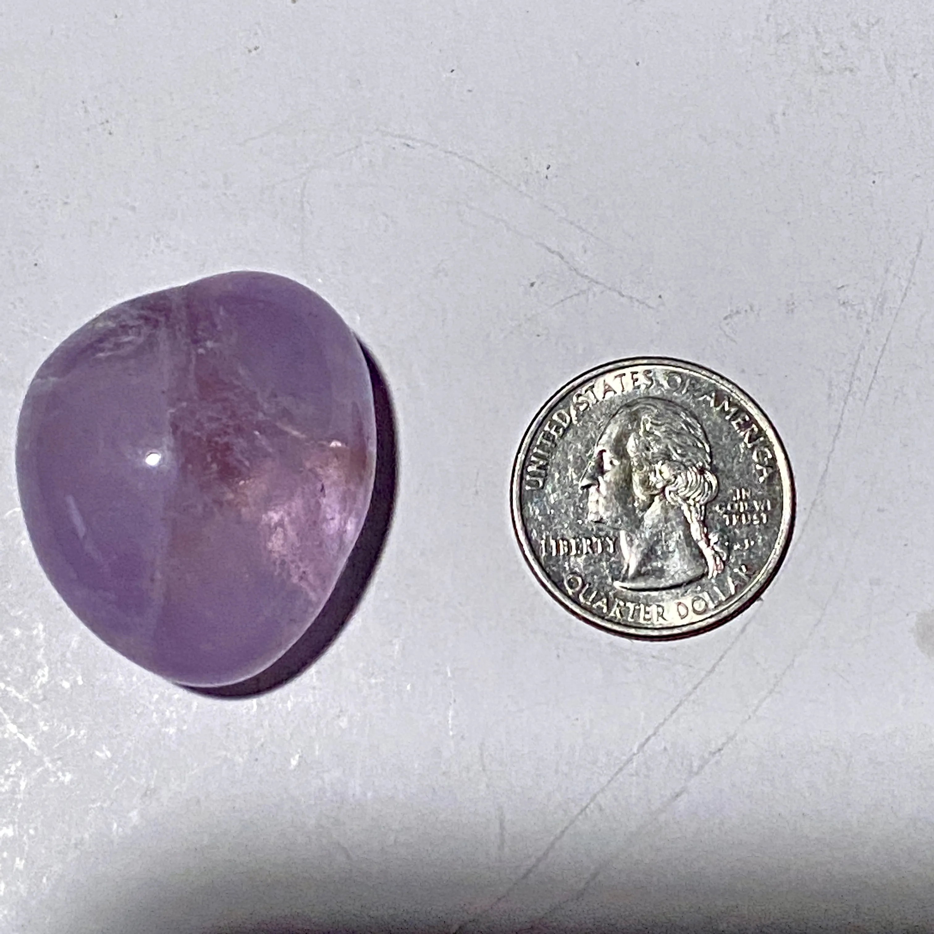 Natural Amethyst gemstone Crystal Purple palmstone