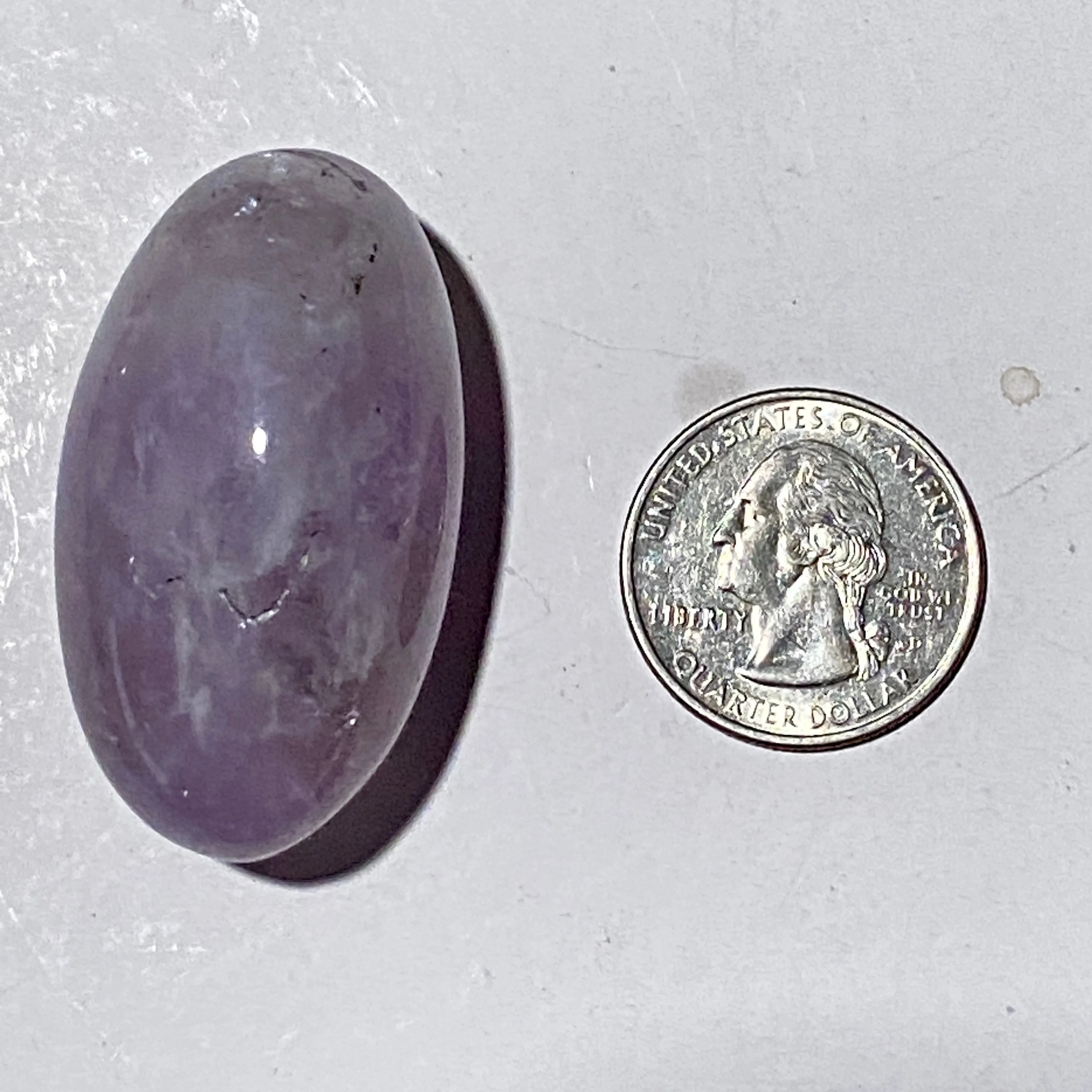 Natural Amethyst gemstone Crystal Purple palmstone