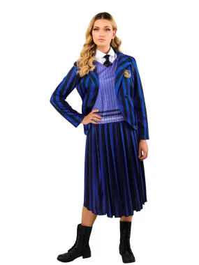 Nevermore Academy Deluxe Blue Costume for Adults - Wednesday (Netflix)