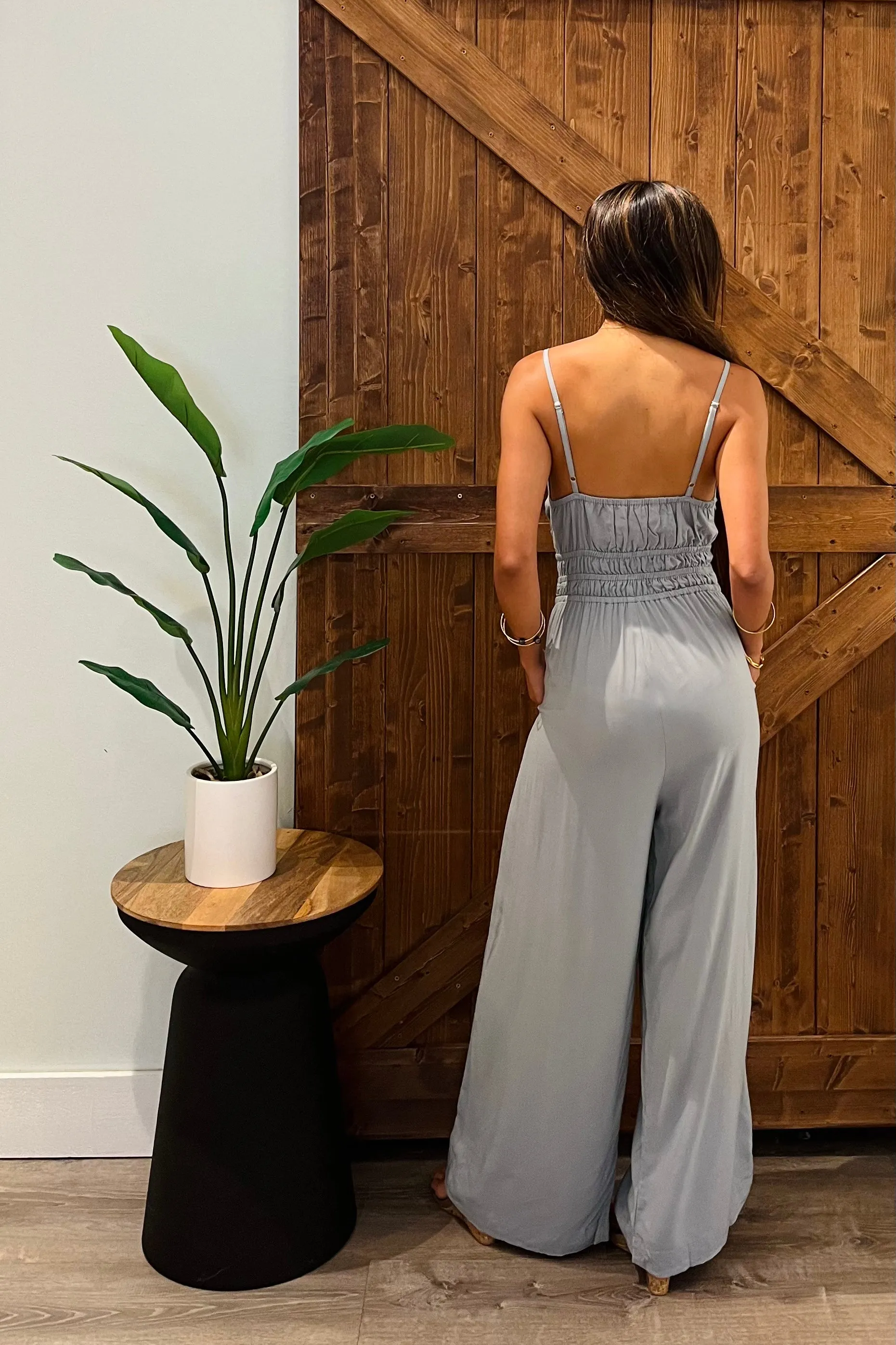 Opal Jumpsuit / Silver Grey